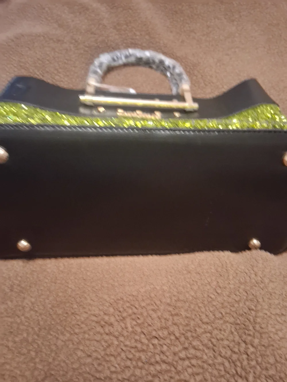 Kate Spade Green Glitter Top Handle Satchel Payed $95 Selling $45